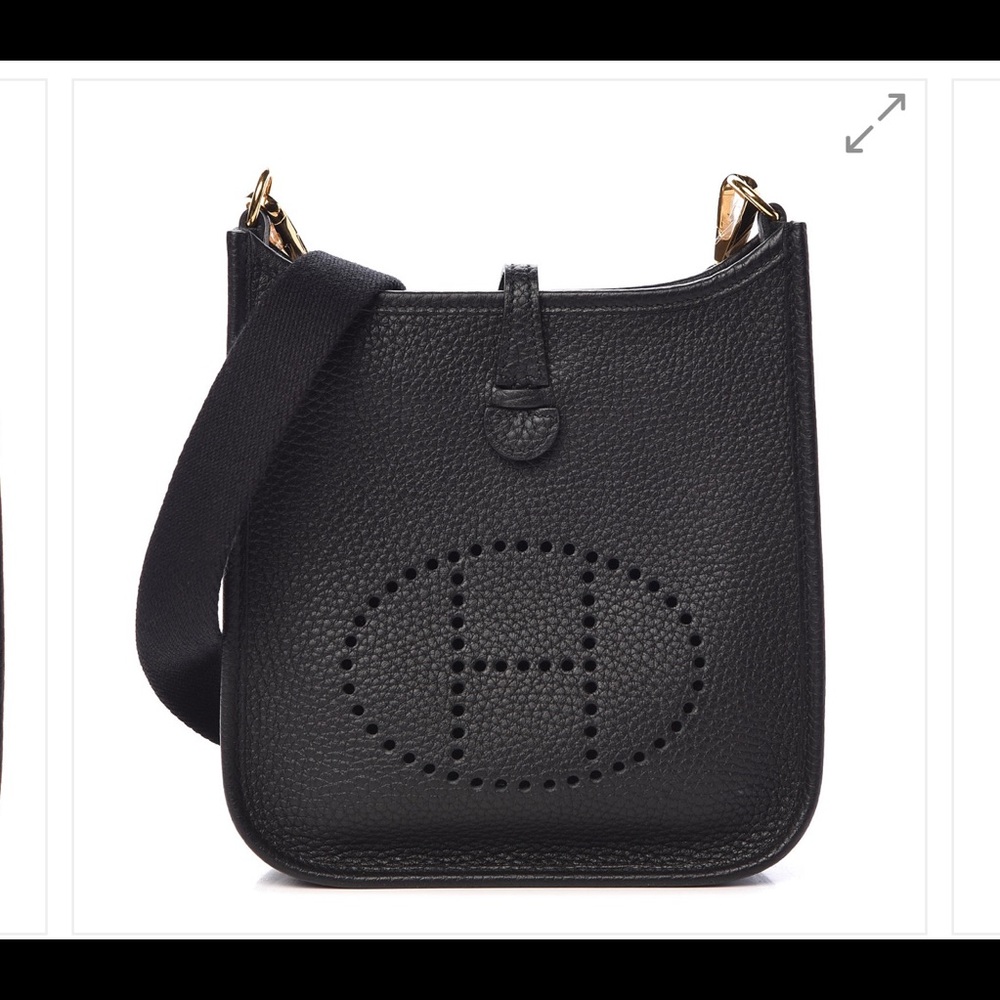 Genuine Hermès Taurillon Clemence Evelyne Mini Bag